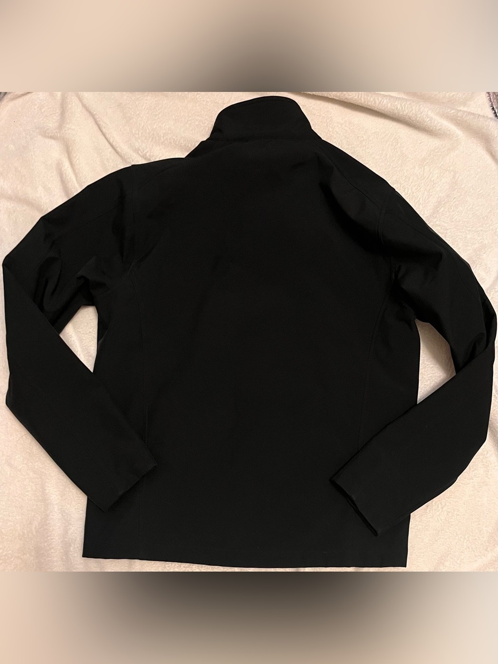 Port Authority Black Softshell Jacket with Yellow Patch - Picture 6 of 6